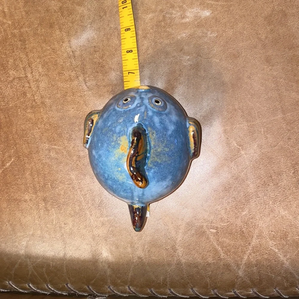 Blue Ceramic Fish Figurine Home Accent - Picture 7 of 11